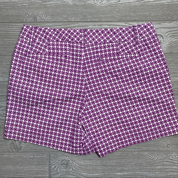 💙 Caslon Purple Printed Shorts 8 - Picture 2 of 8